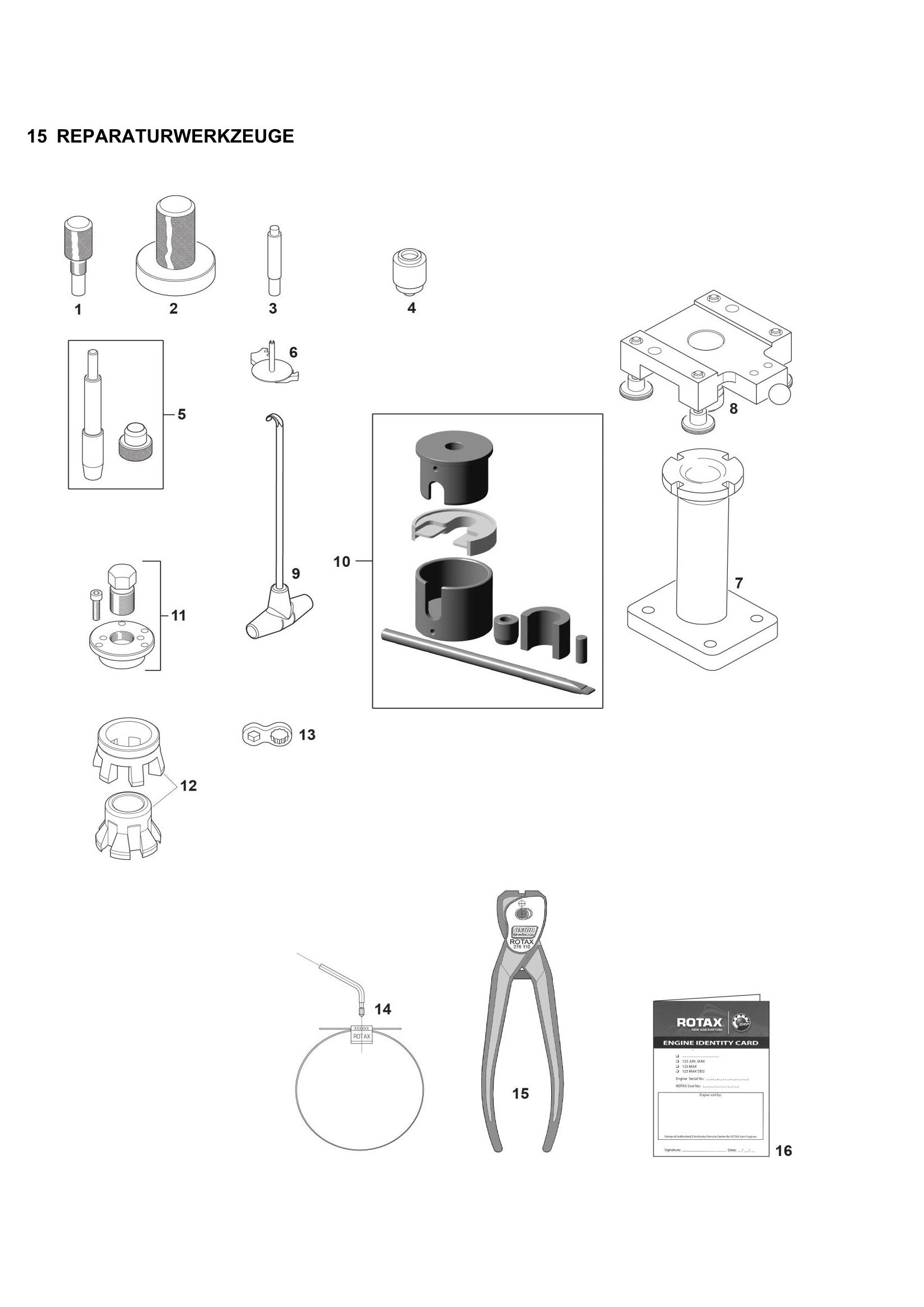 15 DD2 REPARATURWERKZEUGE