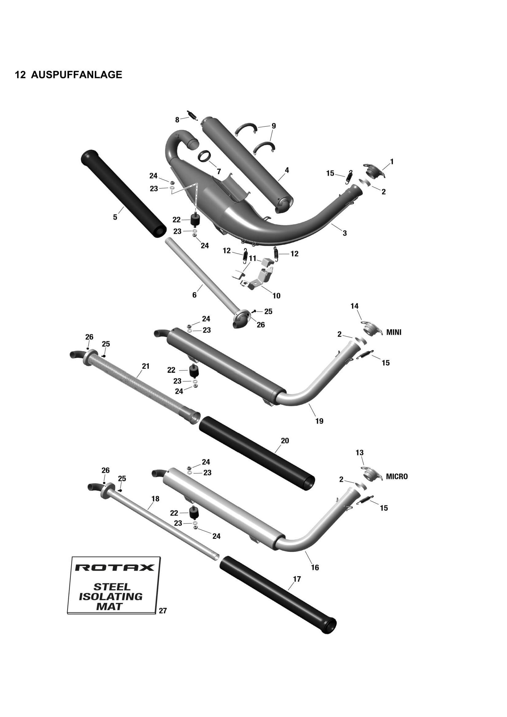12 AUSPUFFANLAGE