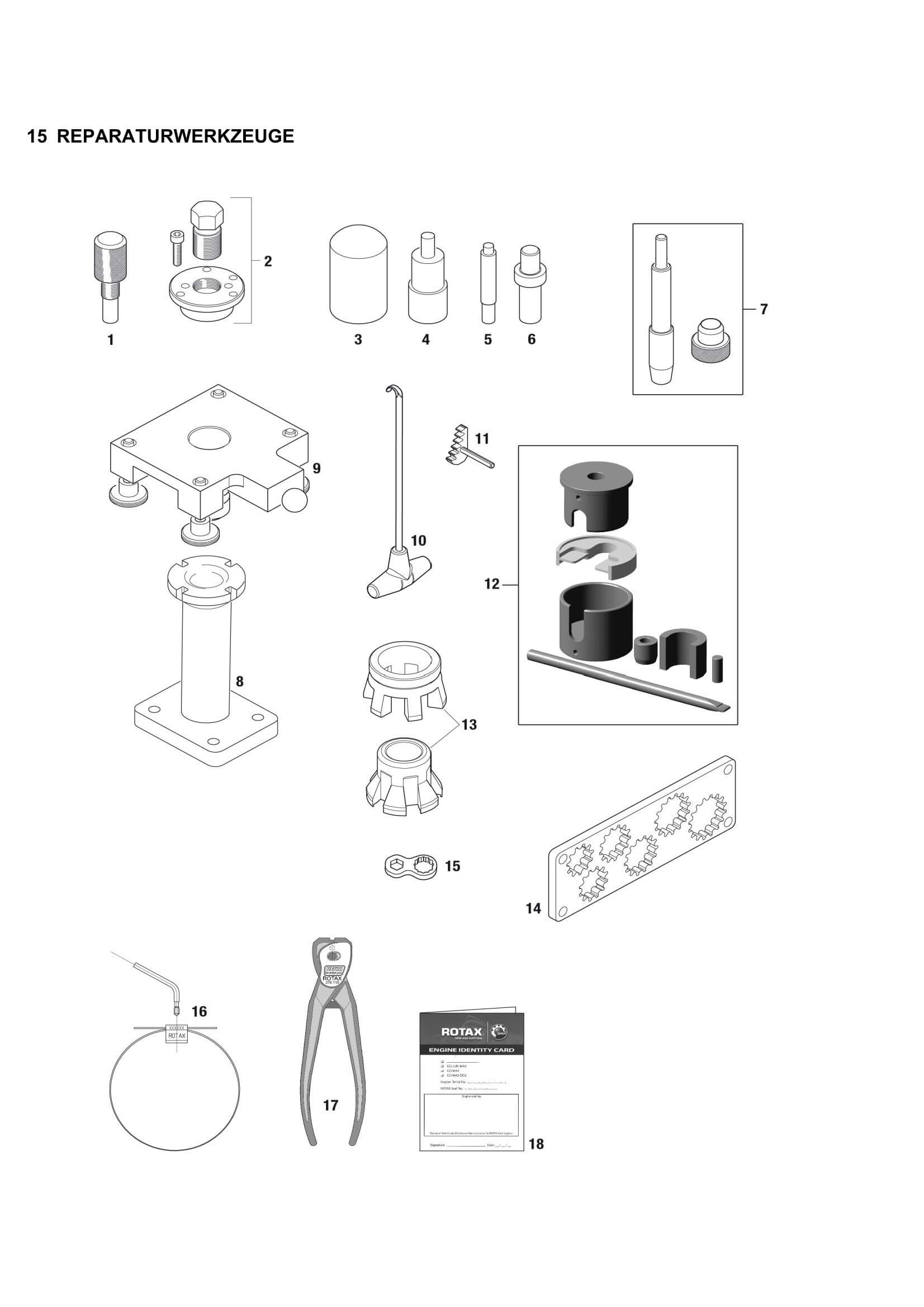 15 REPARATURWERKZEUGE