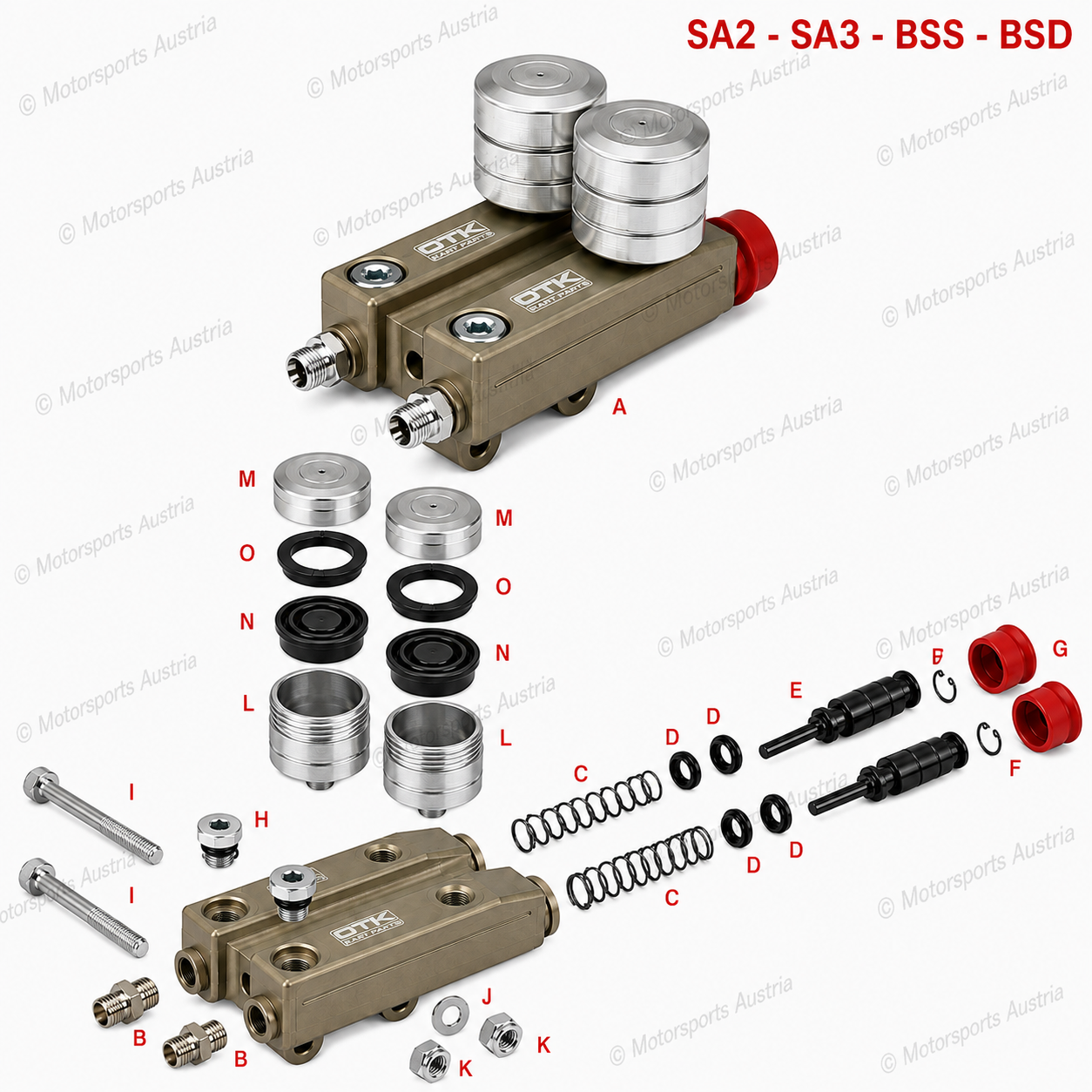 Hauptbremszylinder SA2 - SA3 - BSS - BSD