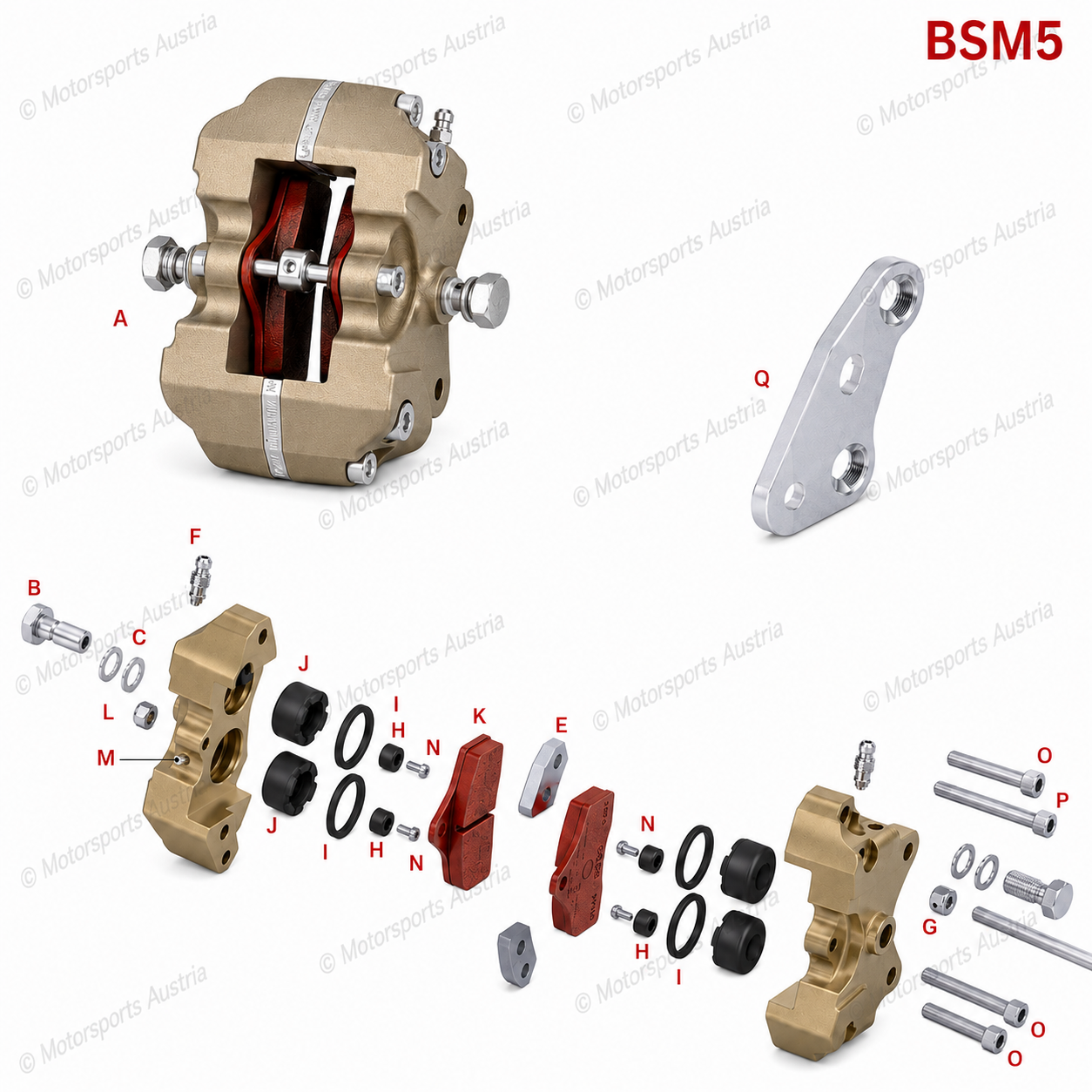 Bremszange hinten BSM5