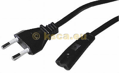Euro Netzkabel 1,5M schwarz