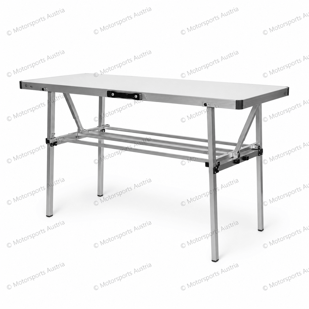 Aluminium Werktisch mit Reifenregal Stone