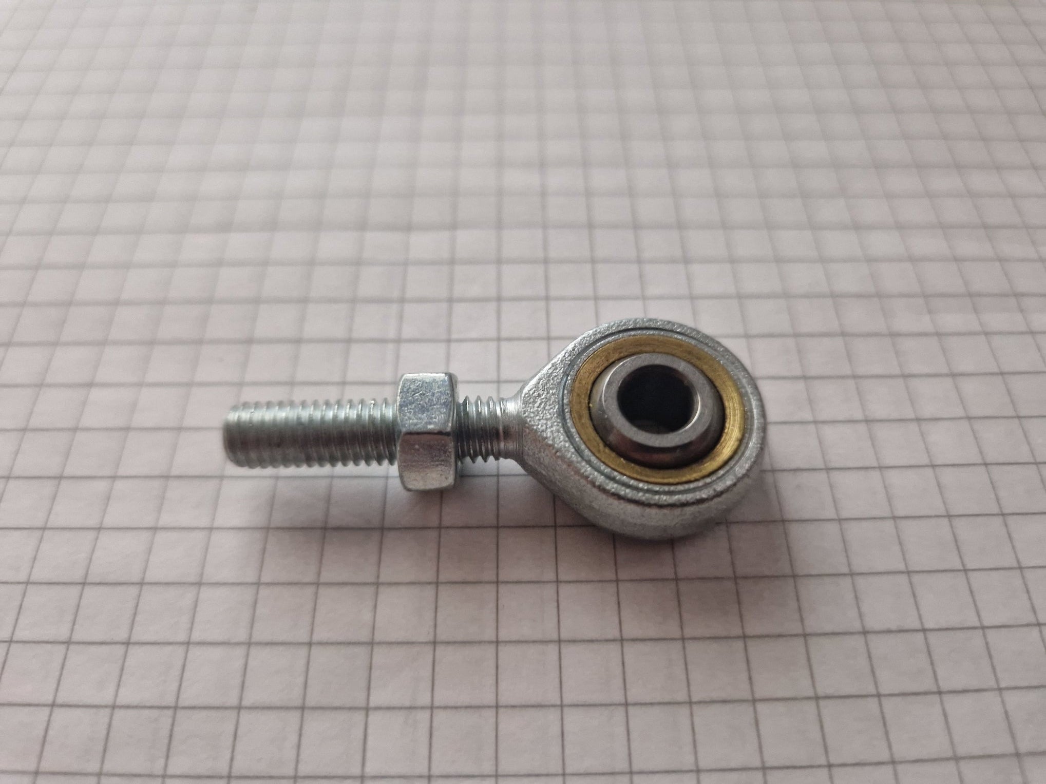 Gelenkkopflager Außengewinde 6mm RECHTS inkl. Mutter