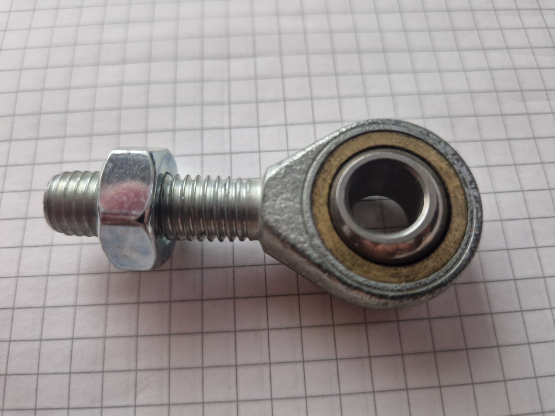 Gelenkkopflager Außengewinde 10mm RECHTS inkl. Mutter