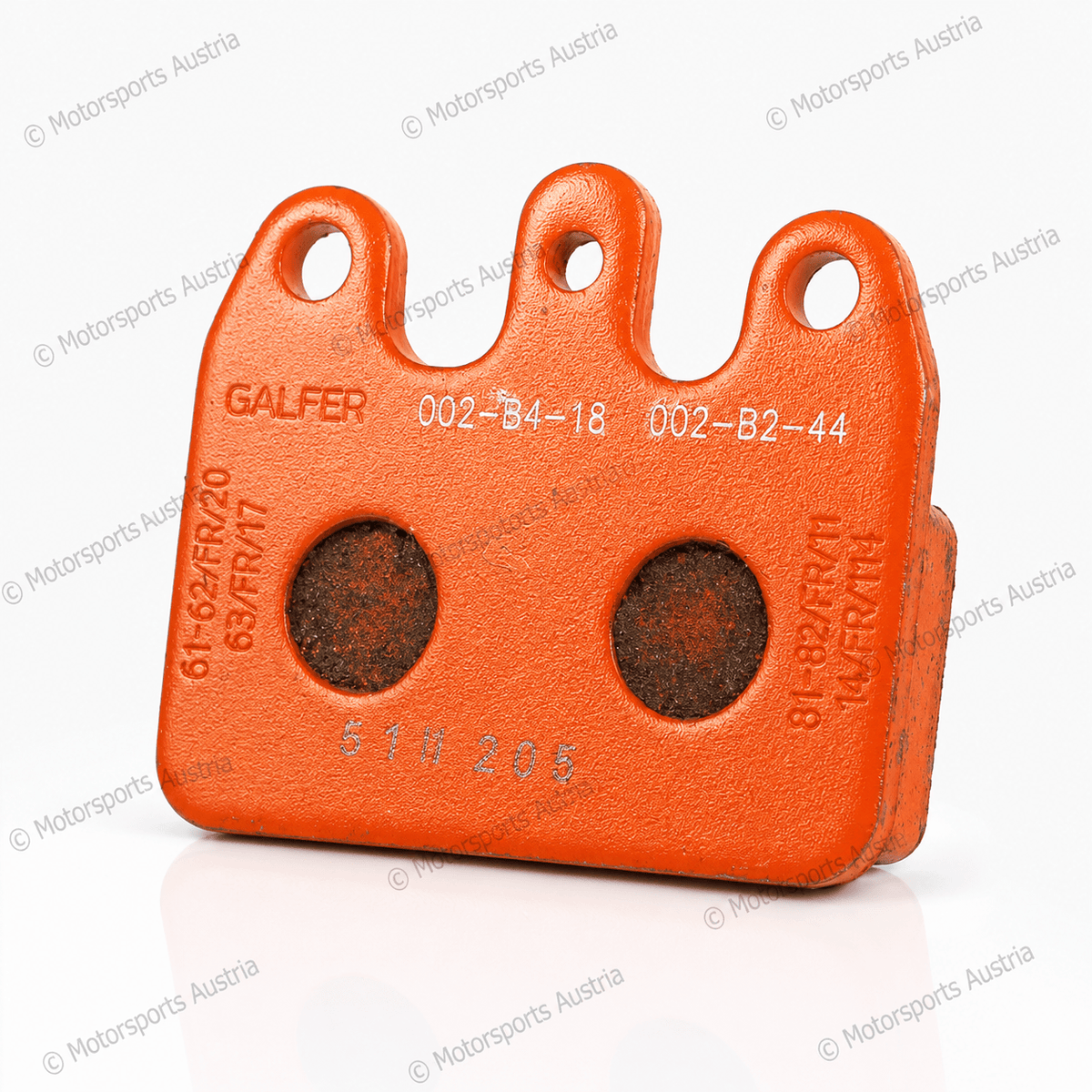 CRG Bremsbelag VEN05/V09,10,11 hinten orange (2Stk)