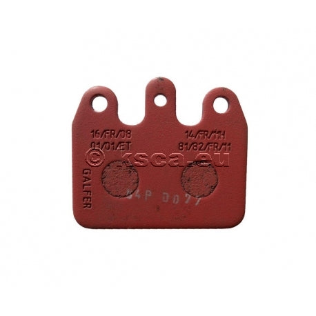 CRG Bremsbelag VEN05/V09,10,11 hinten rot (2Stk)