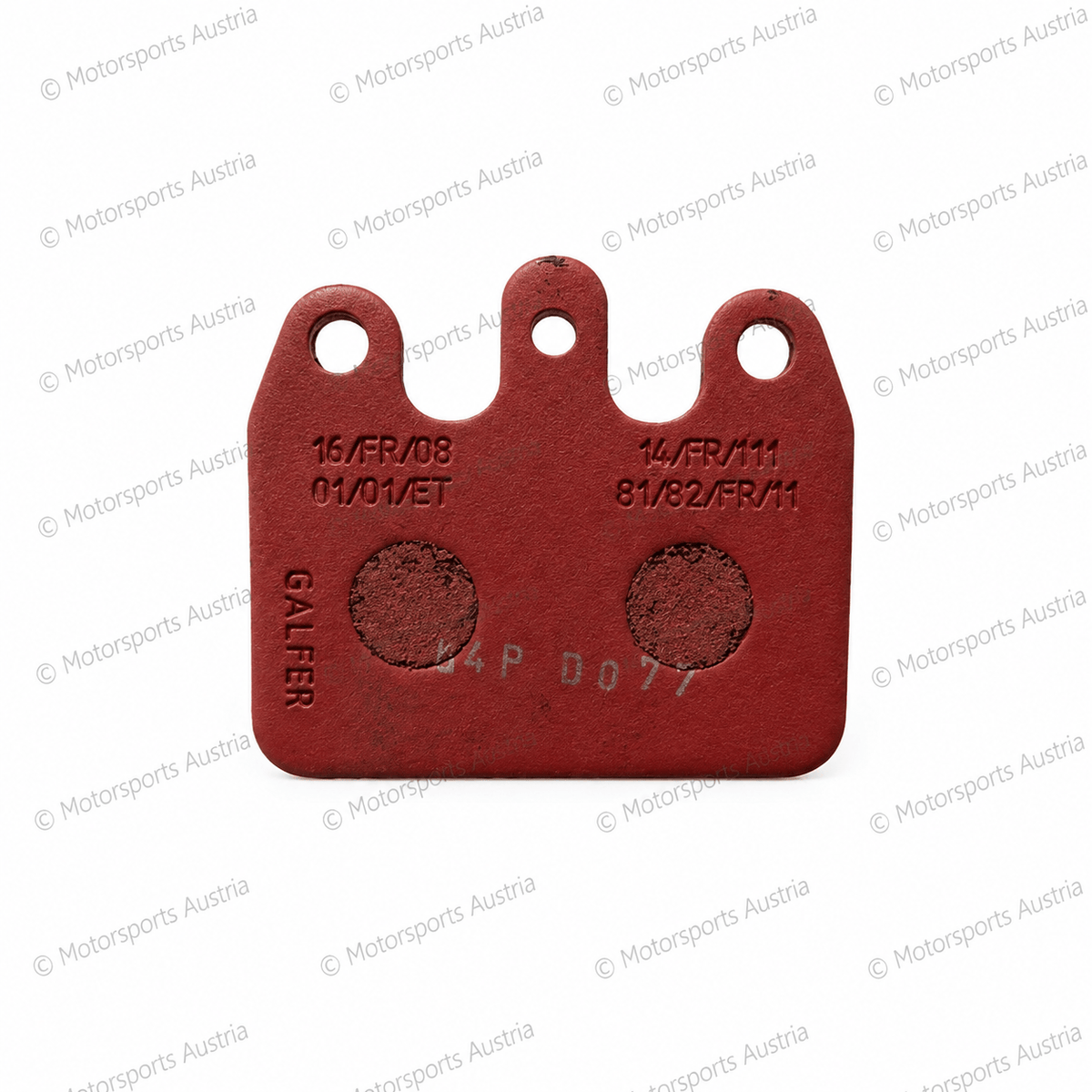 CRG Bremsbelag VEN05/V09,10,11 hinten rot (2Stk)