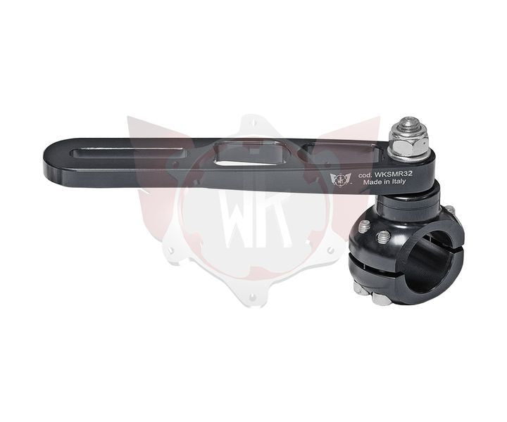 AUSPUFFHALTER ROTAX 32mm aus ALUMINIUM schwarz