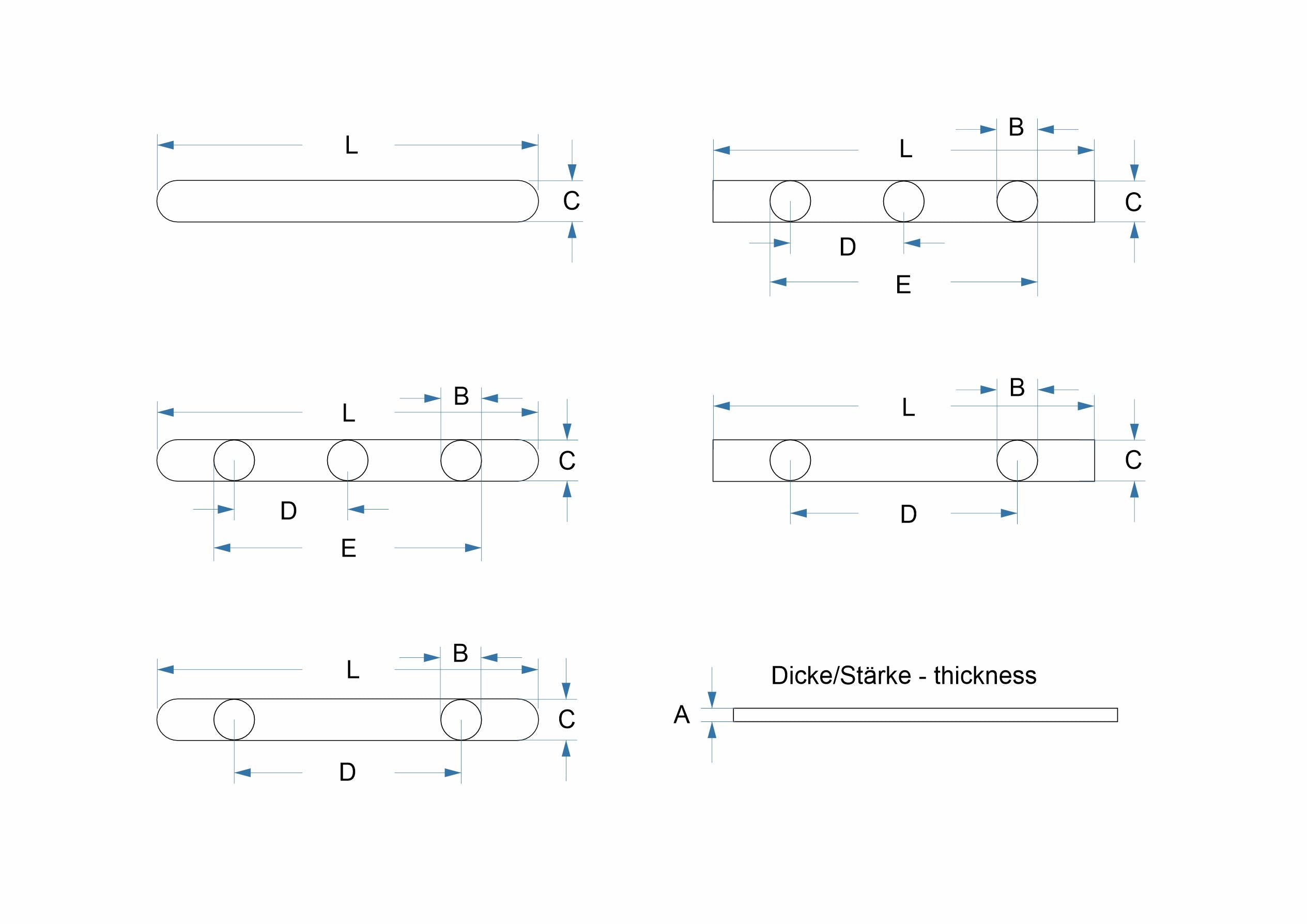 Achskeil 8x7x80 passend für OTK Achsen