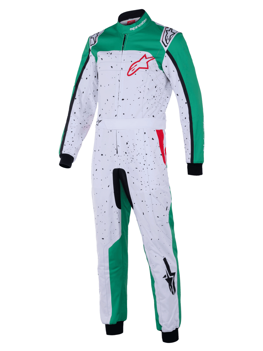 2026 KMX-9 V3 Grapic 6 Kart Rennanzug  weiß/grün/rot