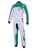 2026 KMX-9 V3 Grapic 6 Kart Rennanzug  weiß/grün/rot