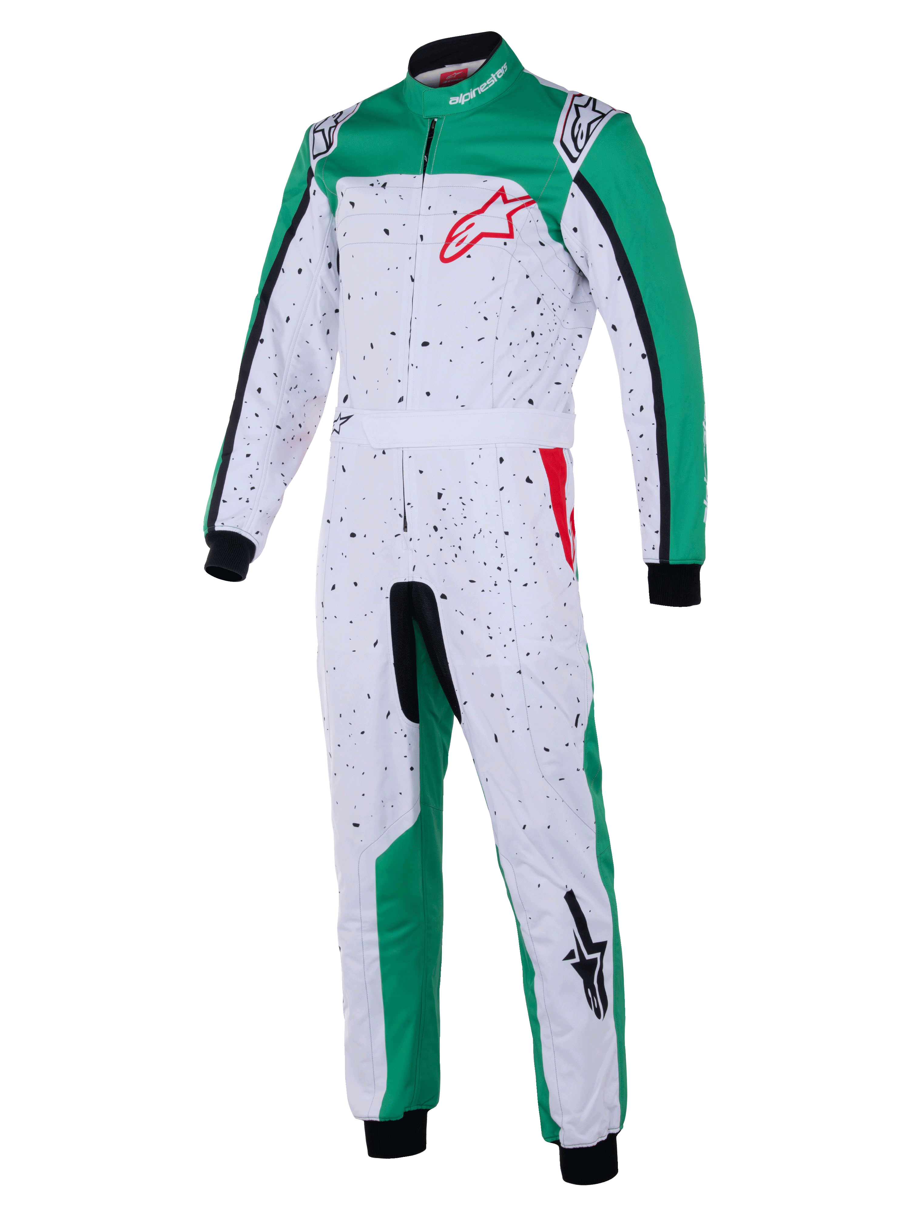 2026 KMX-9 V3 Grapic 6 Kart Rennanzug  weiß/grün/rot
