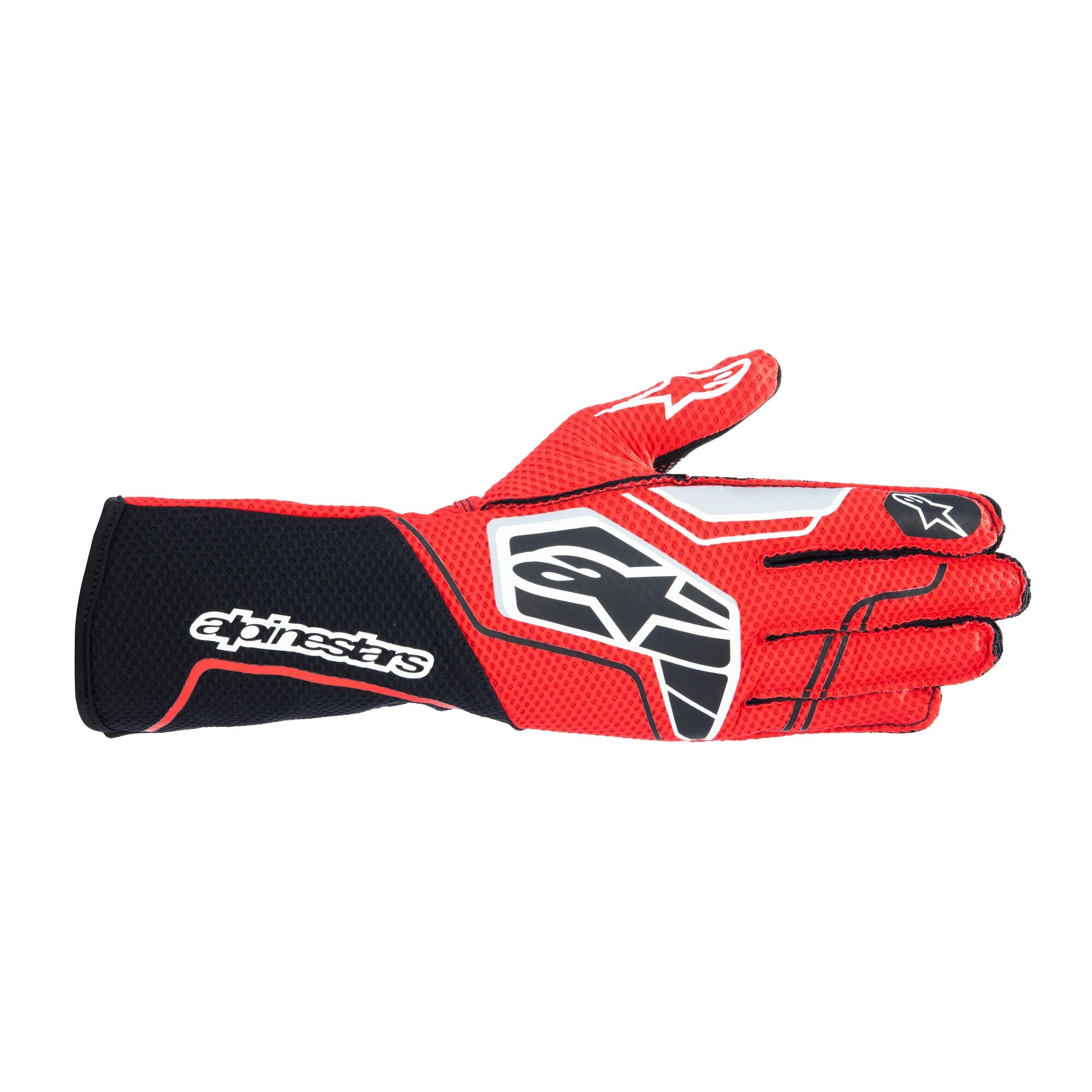 2026 Tech-1 KX V4 Handschuhe schwarz/rot Homologiert FIA 8877-2022