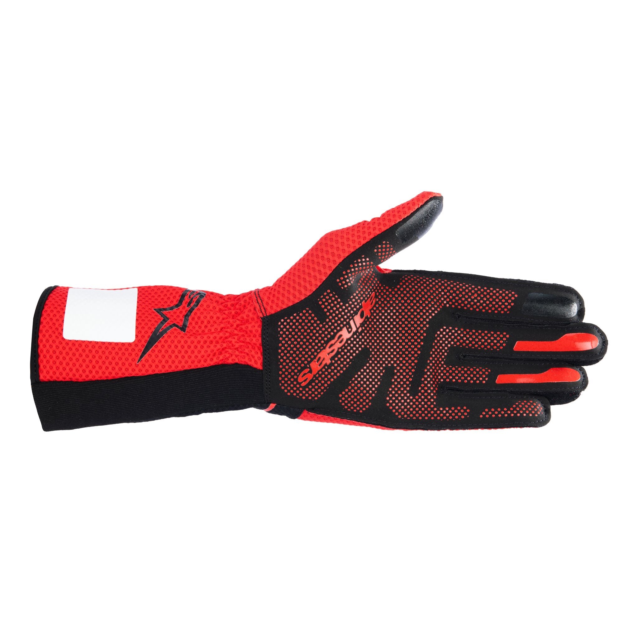 2026 Tech-1 KX V4 Handschuhe schwarz/rot Homologiert FIA 8877-2022
