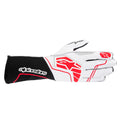 2026 Tech-1 KX V4 Handschuhe schwarz/weiß/rot Homologiert FIA 8877-2022