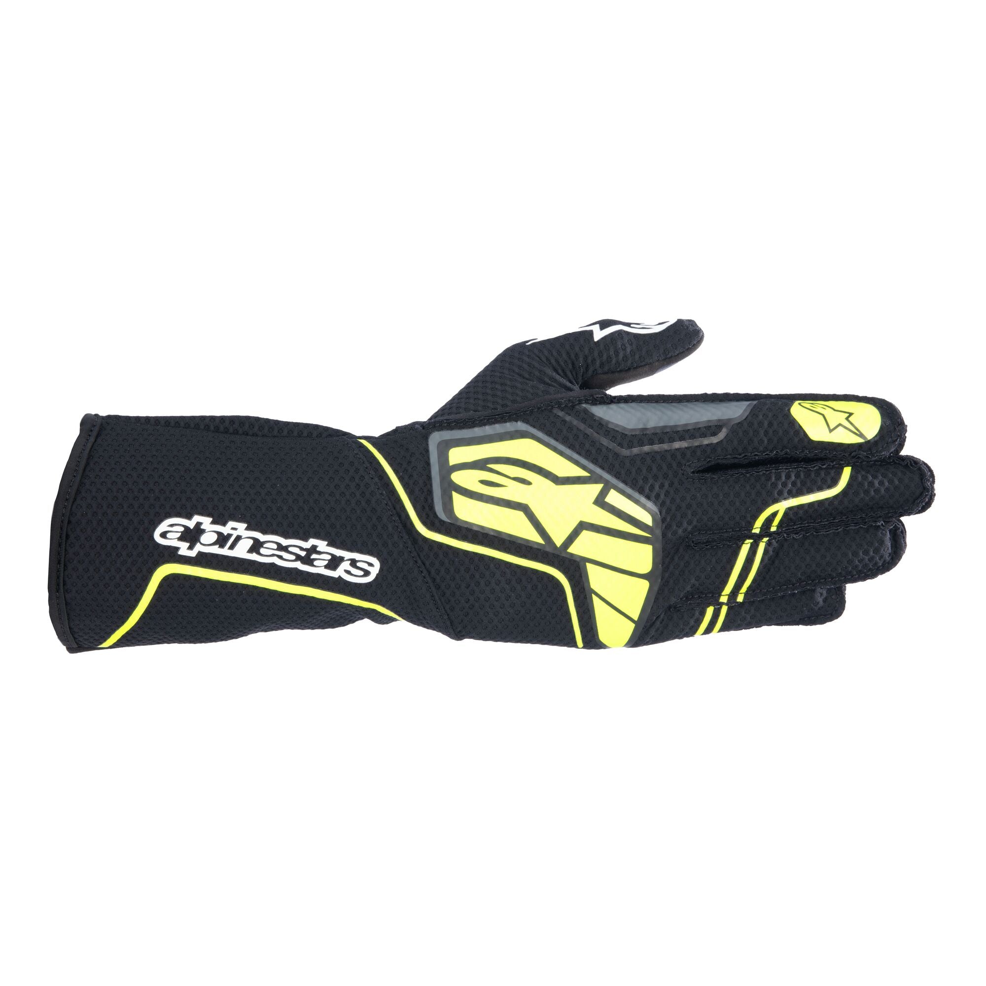 2025 Tech-1 KX V4 Handschuhe grau/schwarz/gelb fl Homologiert FIA 8877-2022