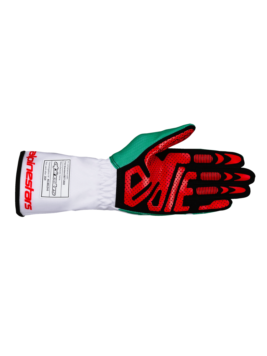 2026 Tech-1 K V3 Handschuhe weiß/grün/rot