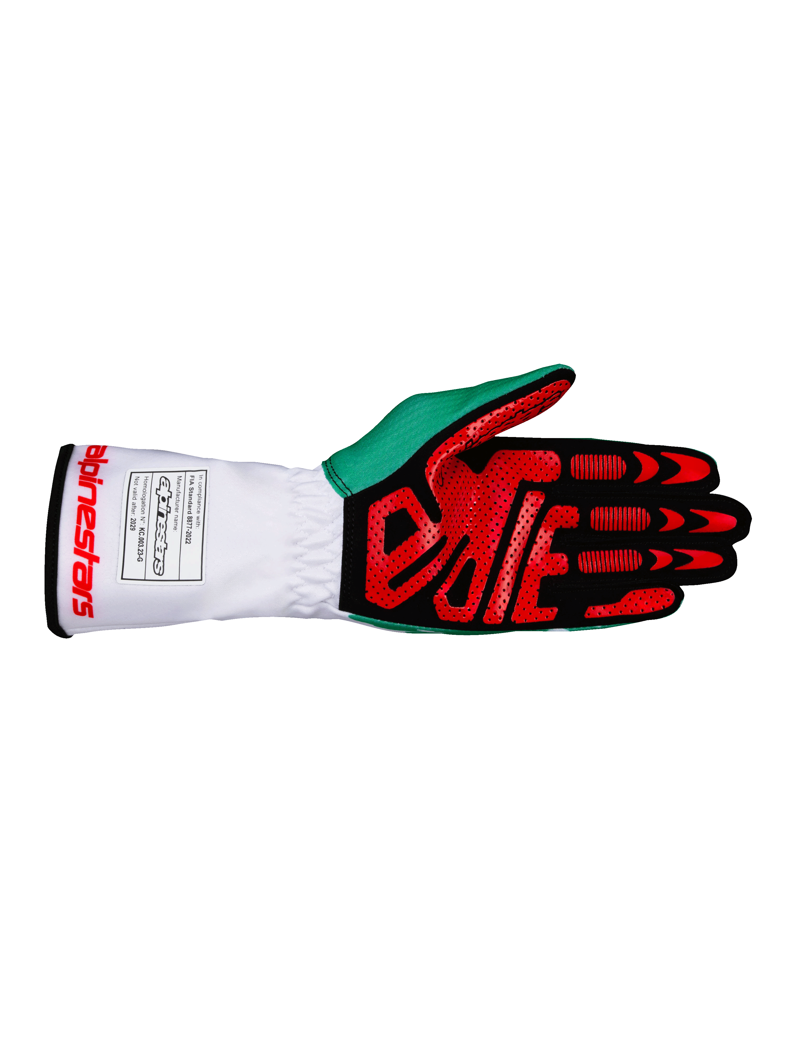 2026 Tech-1 K V3 Handschuhe weiß/grün/rot