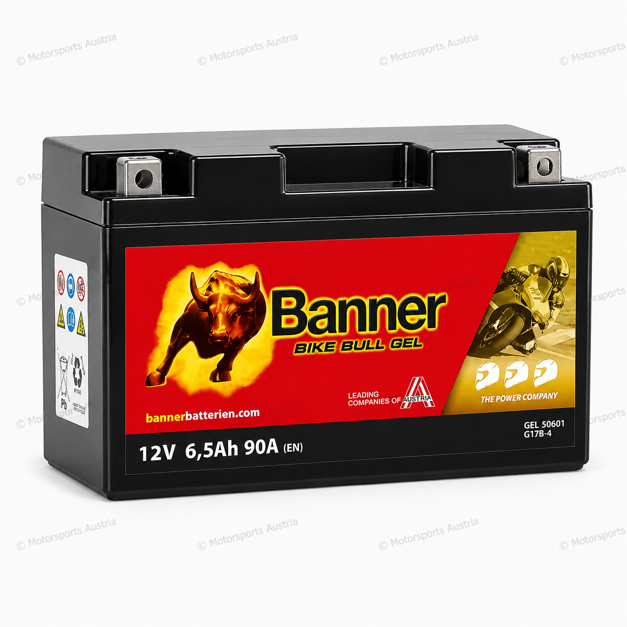 Batterie 12V-7h Banner Gel BGT7B-4 auch für Rotax!