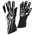 Speed Kart Handschuhe schwarz/weiß