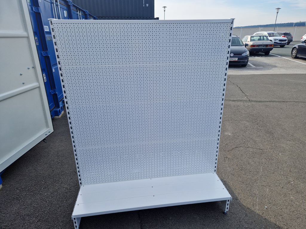 Lochregal 2-Seitig weiß 126x157x76 Norm Lochabstände wie NEU