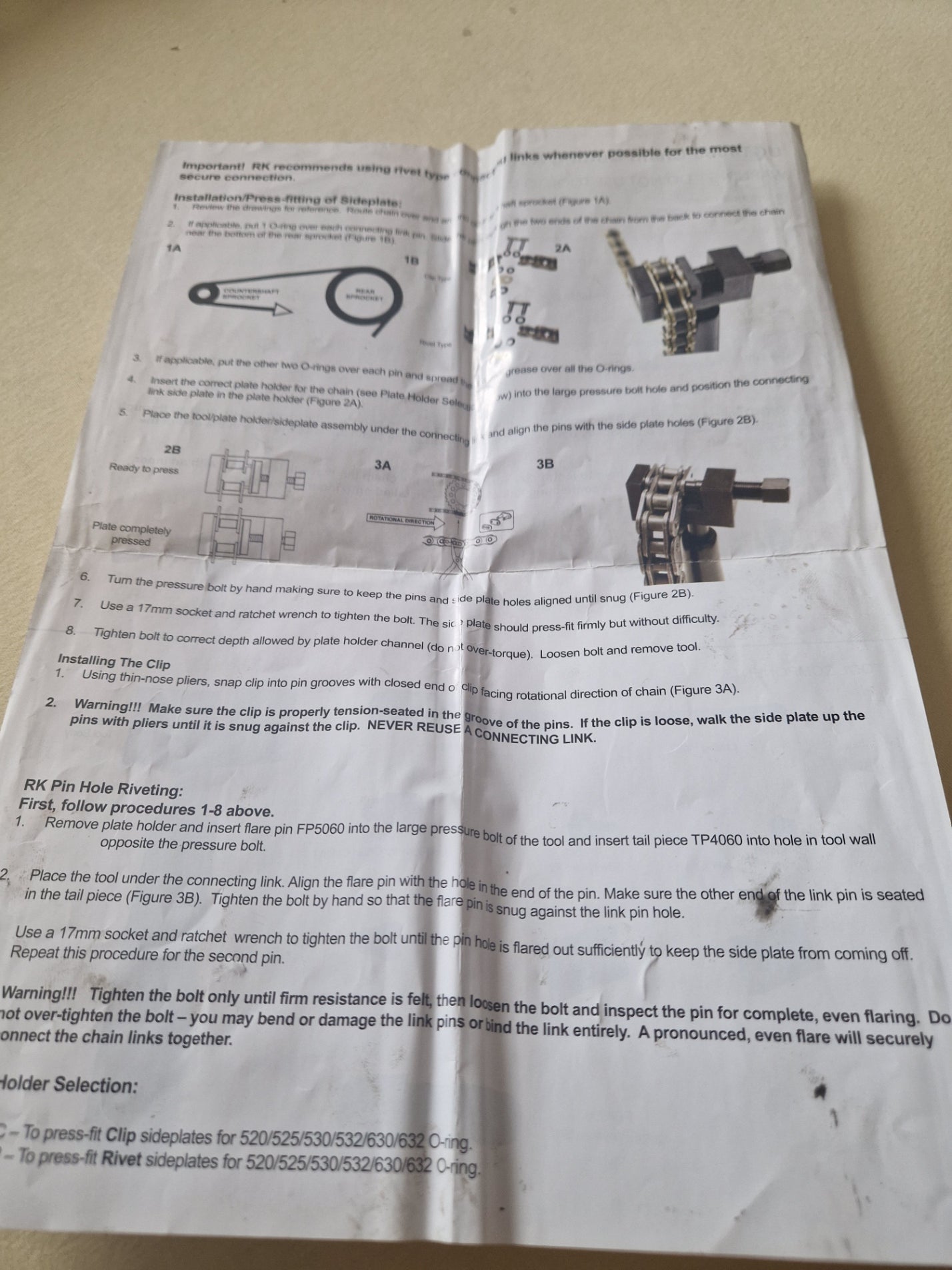 RK UTC4060 Kettentrenner SET wie auf Fotos abgebildet!