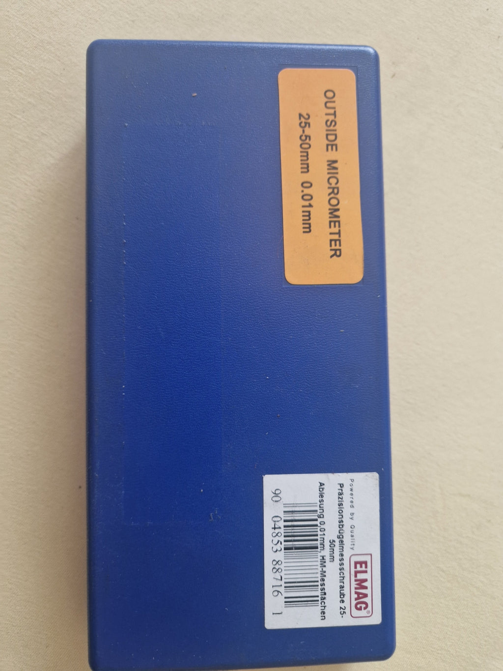 Elmag Präzisionsbügelmessschraube 25-50mm komplettes SET Kolben messen!