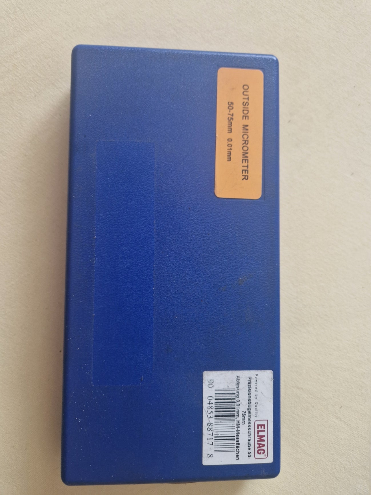 Elmag Präzisionsbügelmessschraube 50-75mm komplettes SET Kolben messen!