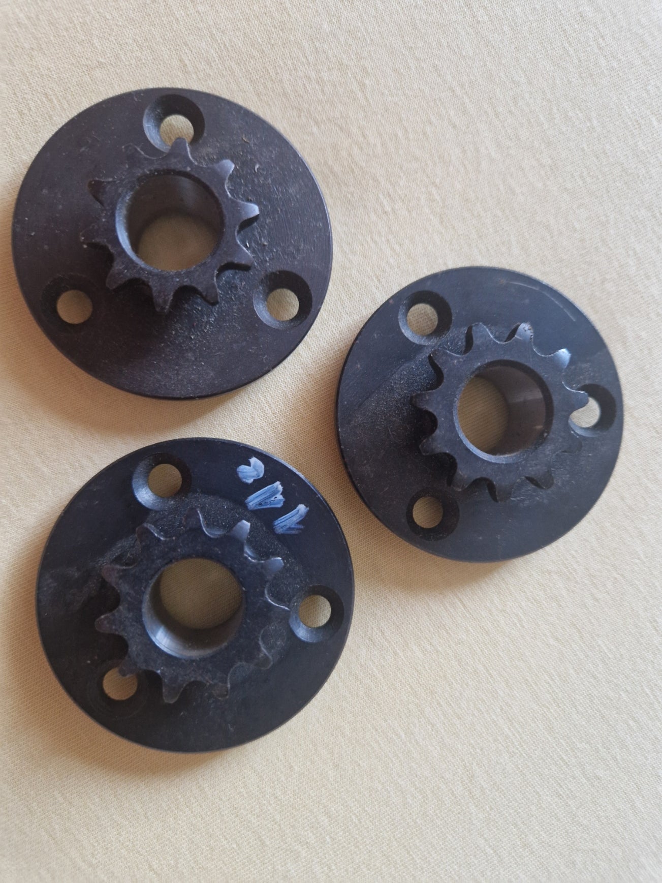 3 Stk. Kettenräder 11 Zähne im SET für Iame, LKE, Vortex, TM