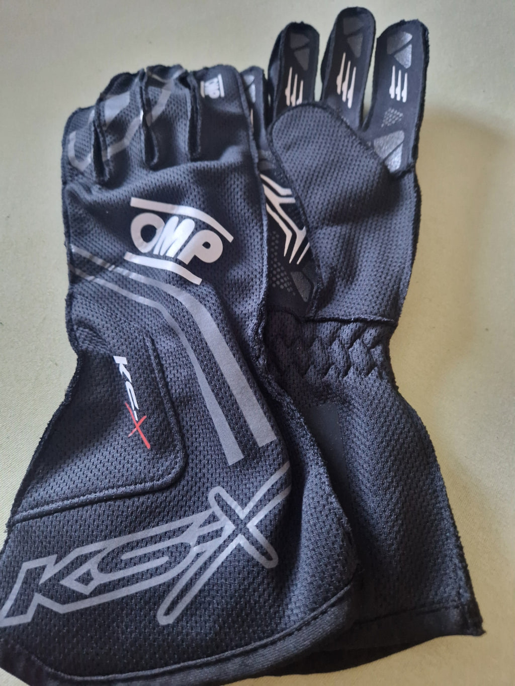 OMP KS-X Rennhandschuh schwarz FIA Homologiert