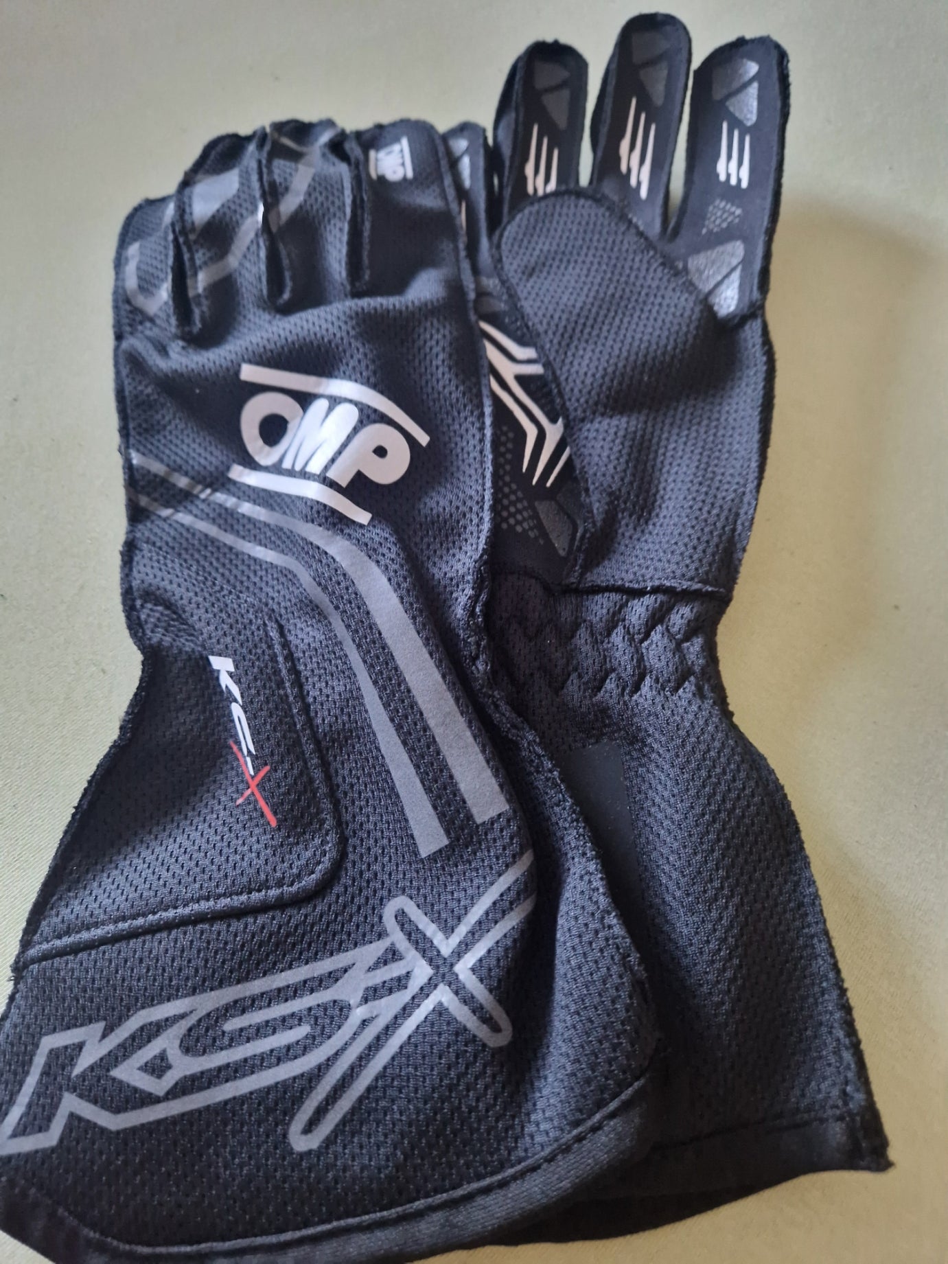 OMP KS-X Rennhandschuh schwarz FIA Homologiert