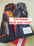 Alpinestars Tech-1 KX V4 Handschuhe schwarz/orange fl Homologiert FIA 8877-2022 Größe L