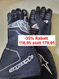 Alpinestars Tech-1 ZX V2 Handschuhe schwarz/weiß Auto homologiert Größe L