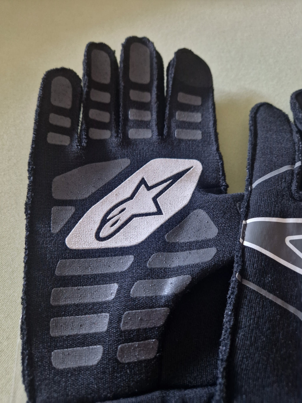 Alpinestars Tech-1 ZX V2 Handschuhe schwarz/weiß Auto homologiert Größe L