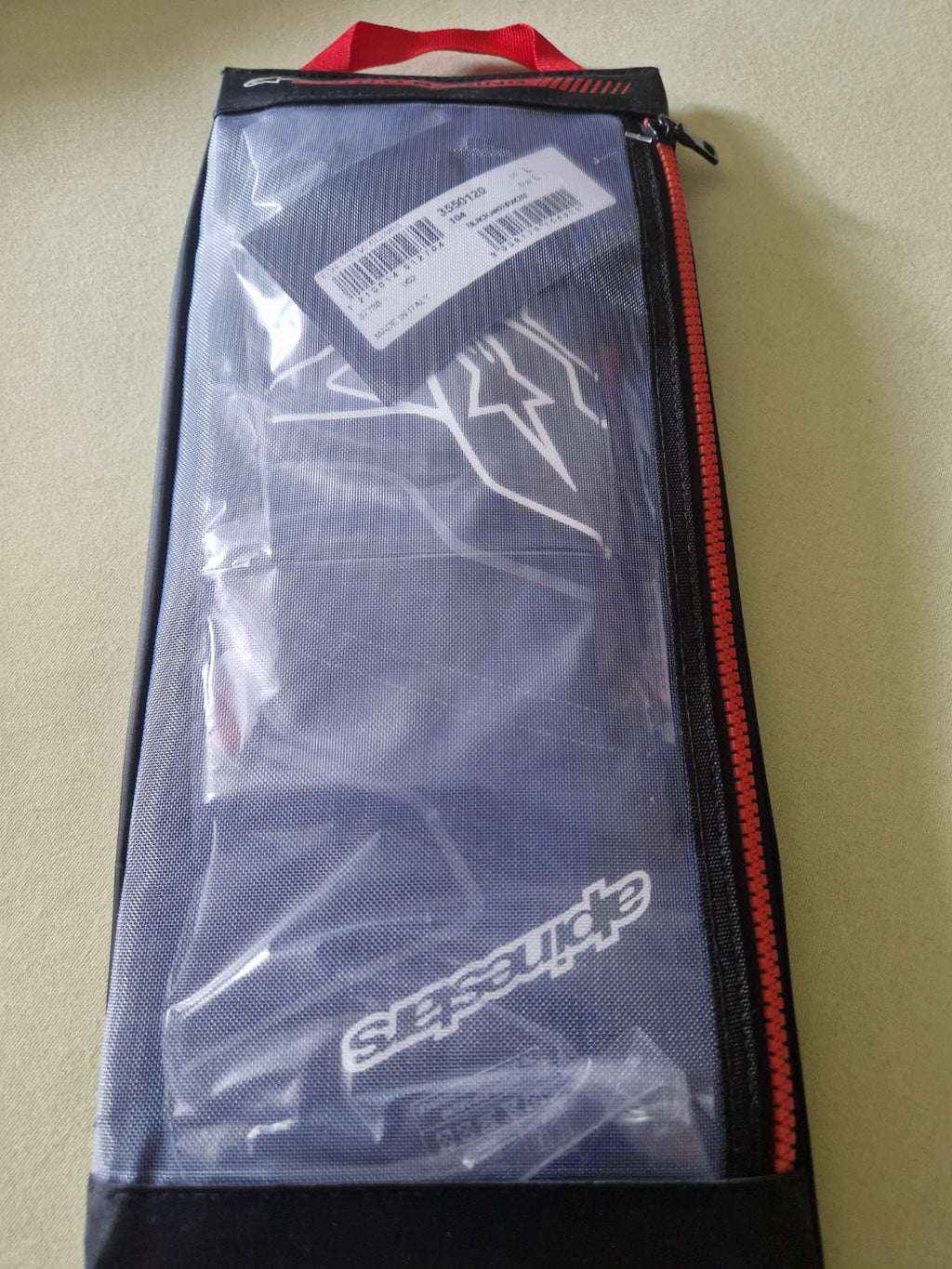 Alpinestars Tech-1 ZX V2 Handschuhe schwarz/weiß Auto homologiert Größe L