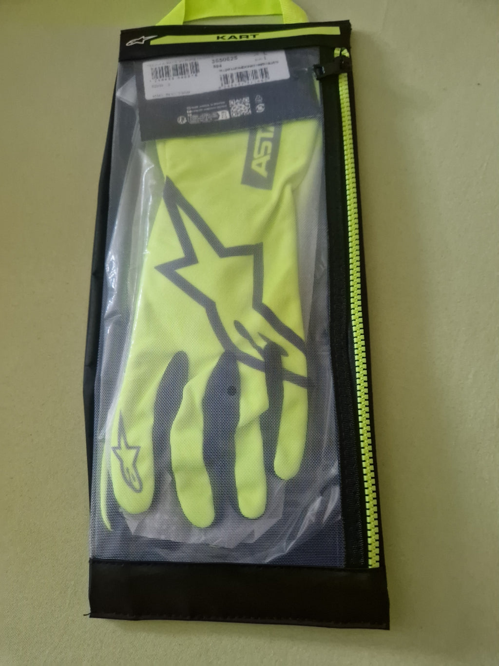 2026 Alpinestars Tech-1 K Race V2 Pure Handschuhe gelb fl/grau