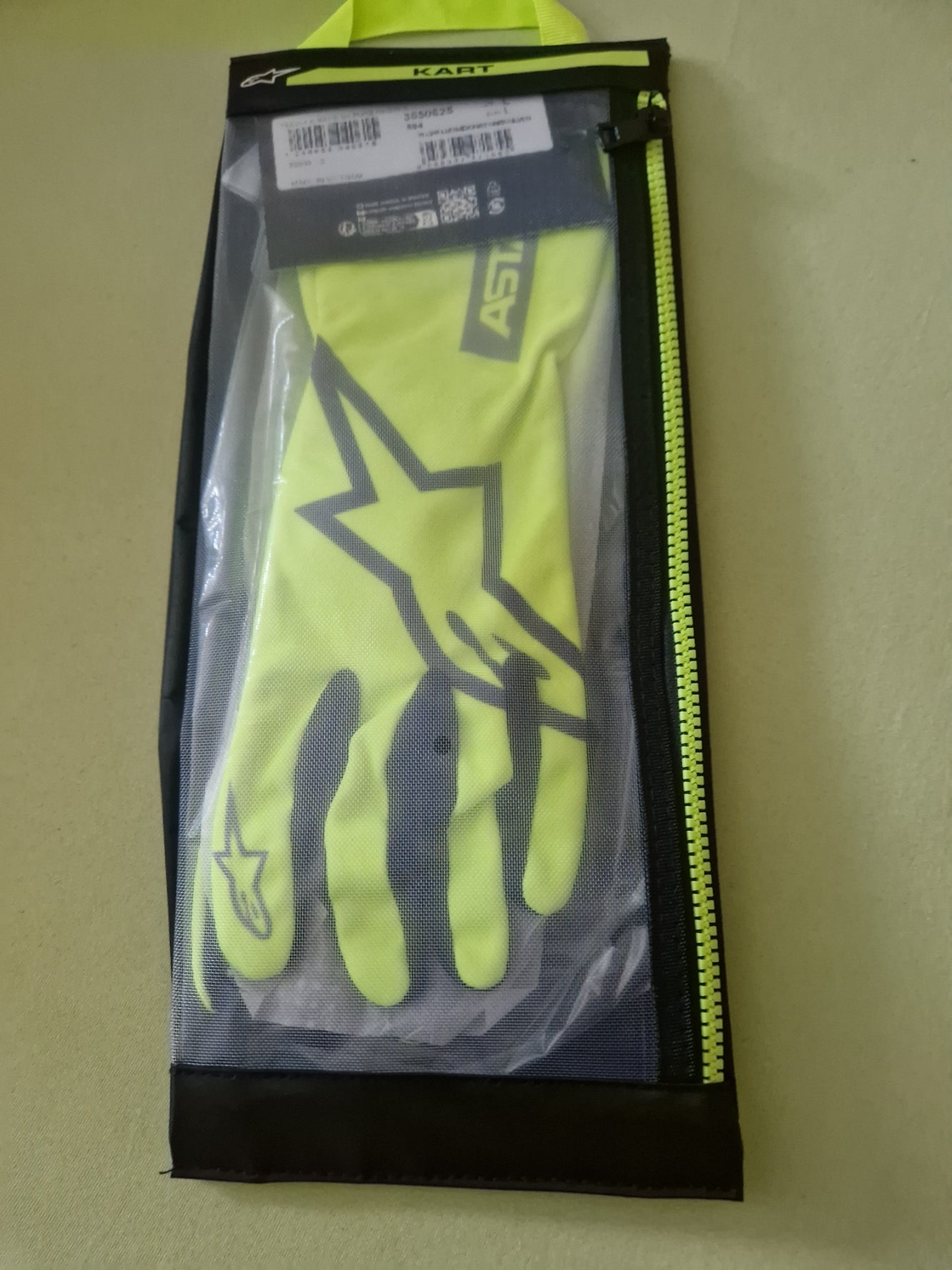 2026 Alpinestars Tech-1 K Race V2 Pure Handschuhe gelb fl/grau