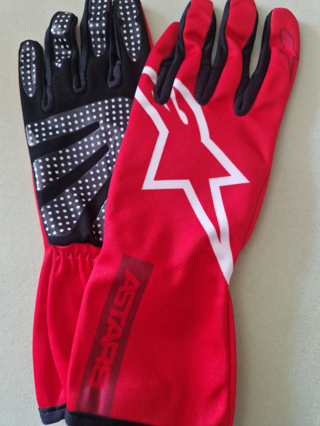 2026 Alpinestars Tech-1 K Race V2 Pure Handschuhe rot/weiß
