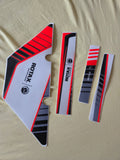 Kühlersticker für Rotax Micro/ Mini Motor fl Rot