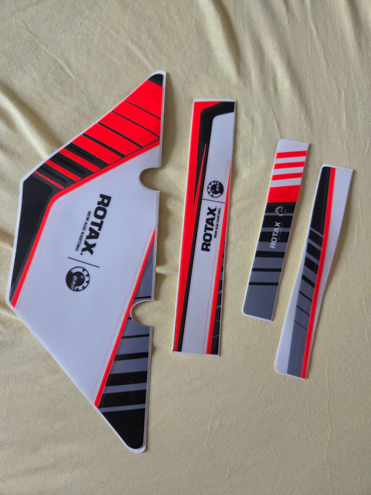 Kühlersticker für Rotax Micro/ Mini Motor fl Rot
