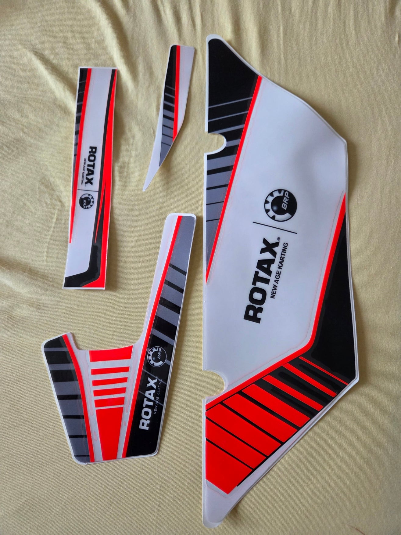 Kühlersticker für Rotax JUNIOR/SENIOR fl Rot