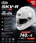 ARAI Helm SKV-R weiß Snell/FIA Snell K2025 FIA 8878-2024 NEW 2026