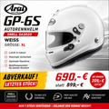 Arai Autorennhelm GP-6 S Snell 2020 weiß Größe XL