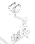Auspuffhalter AS950 2xgebogen 8mm Loch und Schlitz