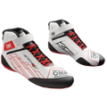 OMP KS-2X Rennschuhe weiß/rot FIA Homologiert